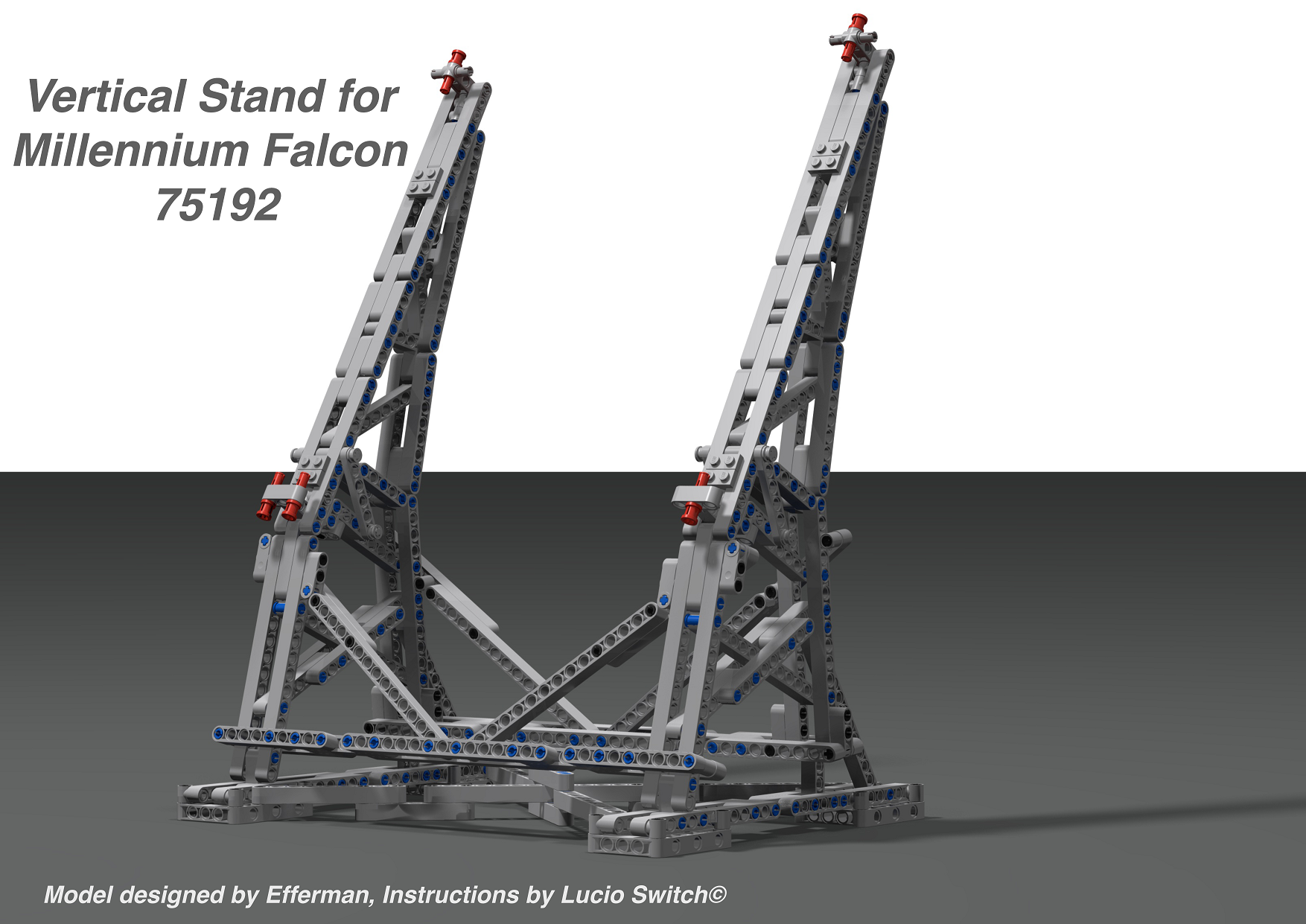 Supporto verticale LEGO per il vostro Millennium Falcon