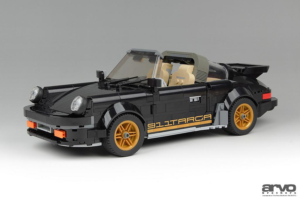 La Porsche 911 Targa LEGO degli Arvo Brothers in versione Black and Gold