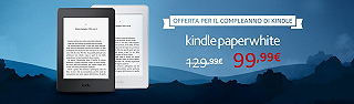 Buon compleanno Kindle: Paperwhite in sconto solo oggi