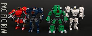 Gli Jaegers di Pacific Rim in versione LEGO micro