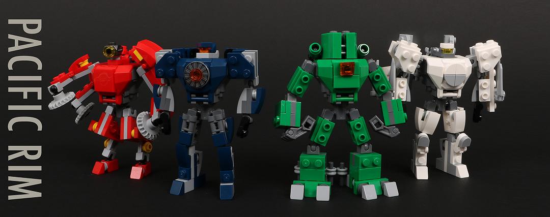 Gli Jaegers di Pacific Rim in versione LEGO micro