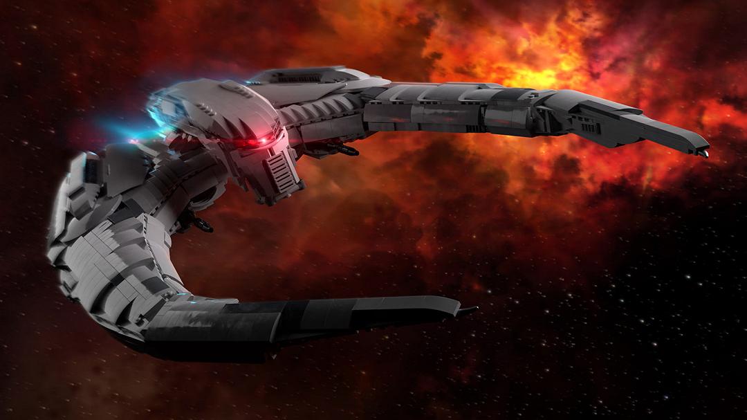 Il Cylon Raider di Battlestar Galactica in formato LEGO UCS