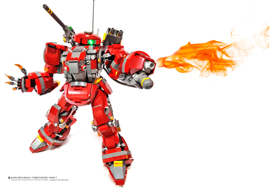 Il nuovo mecha rosso fuoco LEGO di Benjamin