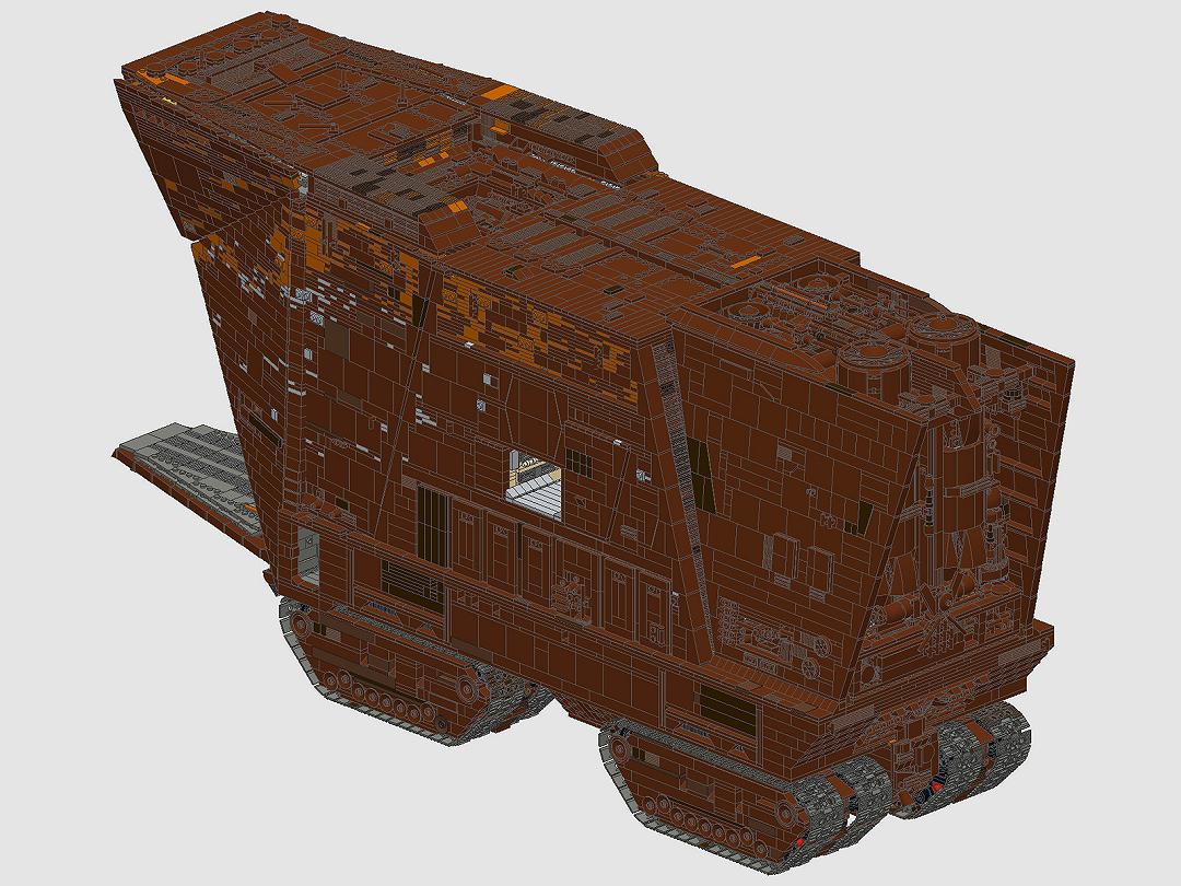 Rilasciate le istruzioni del Sandcrawler UCS di Cavegod