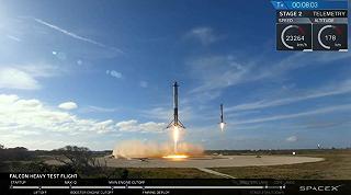 Il Falcon Heavy è in viaggio verso l’orbita di Marte