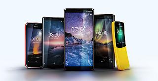MWC: Nokia, quattro nuovi smartphone con Android One e torna il banana phone 8110
