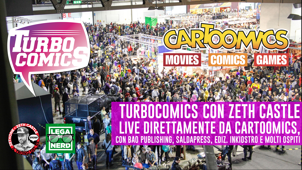 Turbocomics live da Cartoomics 2: con Bao Publishing, Saldapress e Ed. Inkiostro