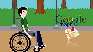 Google Maps abbatte le barriere architettoniche con percorsi per disabili