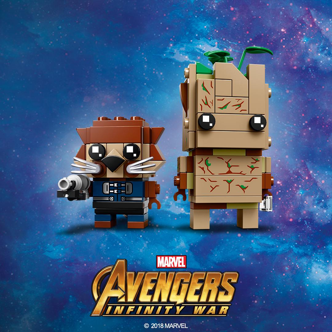 Groot e Rocket LEGO Brickheadz ufficializzati