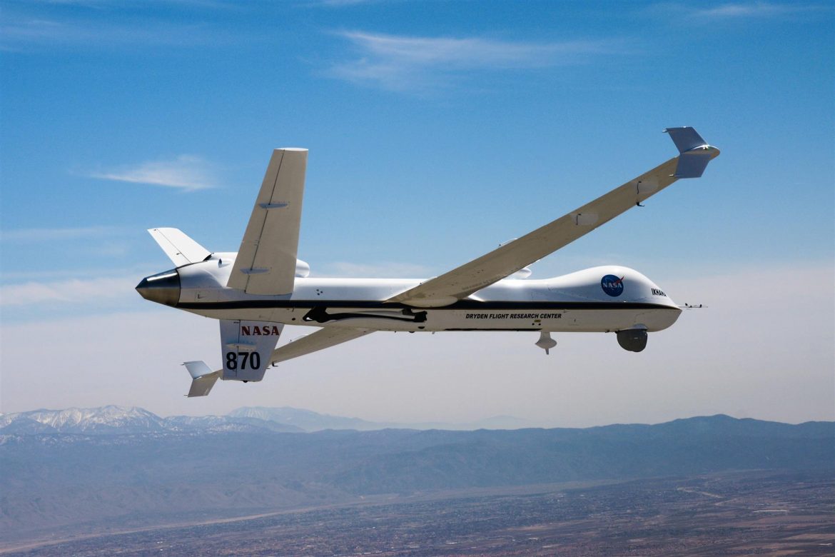 Primo volo in solitaria su spazio pubblico per il drone Nasa Ikhana