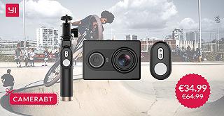 YI Action Camera con Kit Selfie in offerta a soli €34.99 solo fino a lunedì