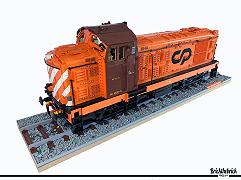 La locomotiva CP 1408 in LEGO