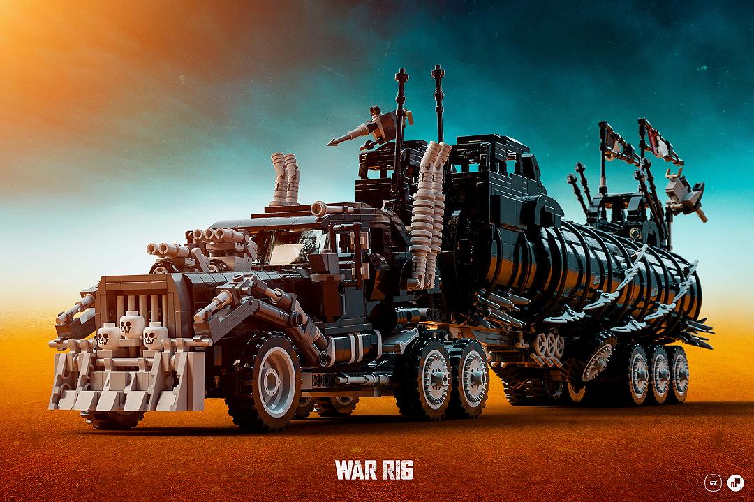 Il War Rig di Mad Max riprodotto in LEGO da Nicola Stocchi