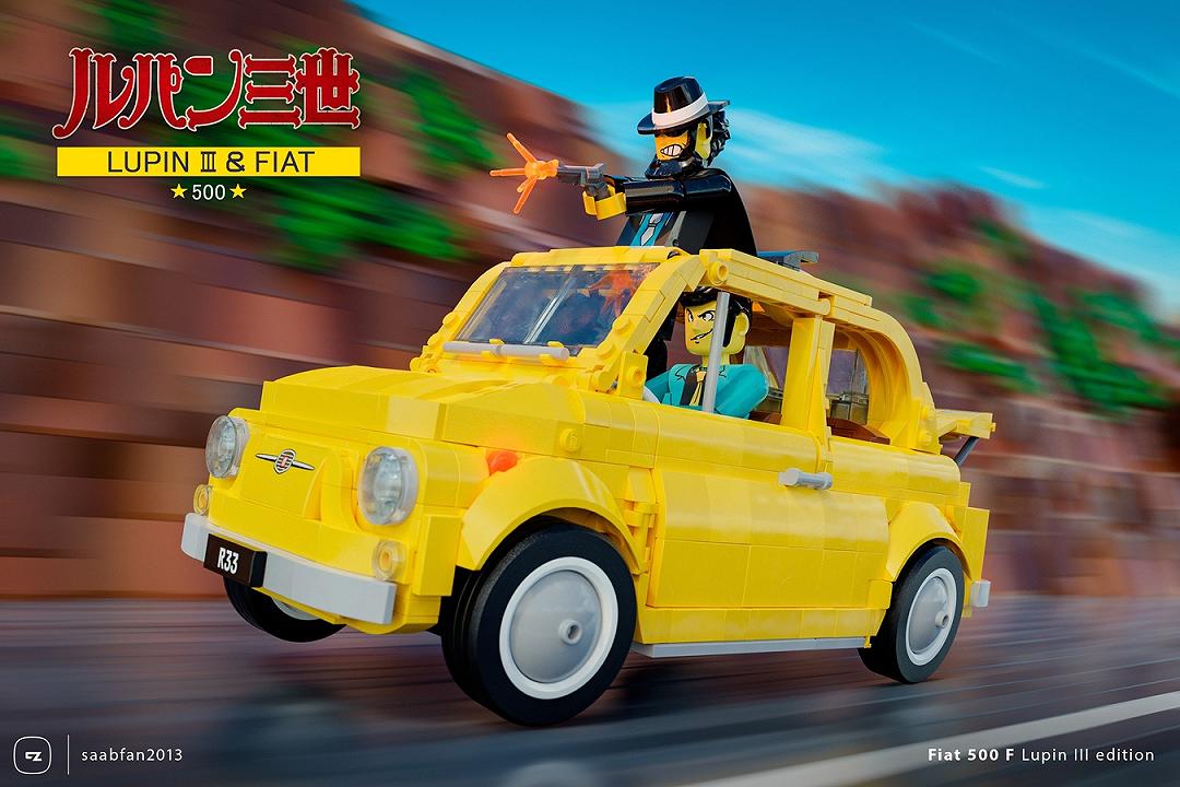 La Fiat 500 su LEGO Ideas raggiunge i 9000 voti e aggiunge la versione di Lupin