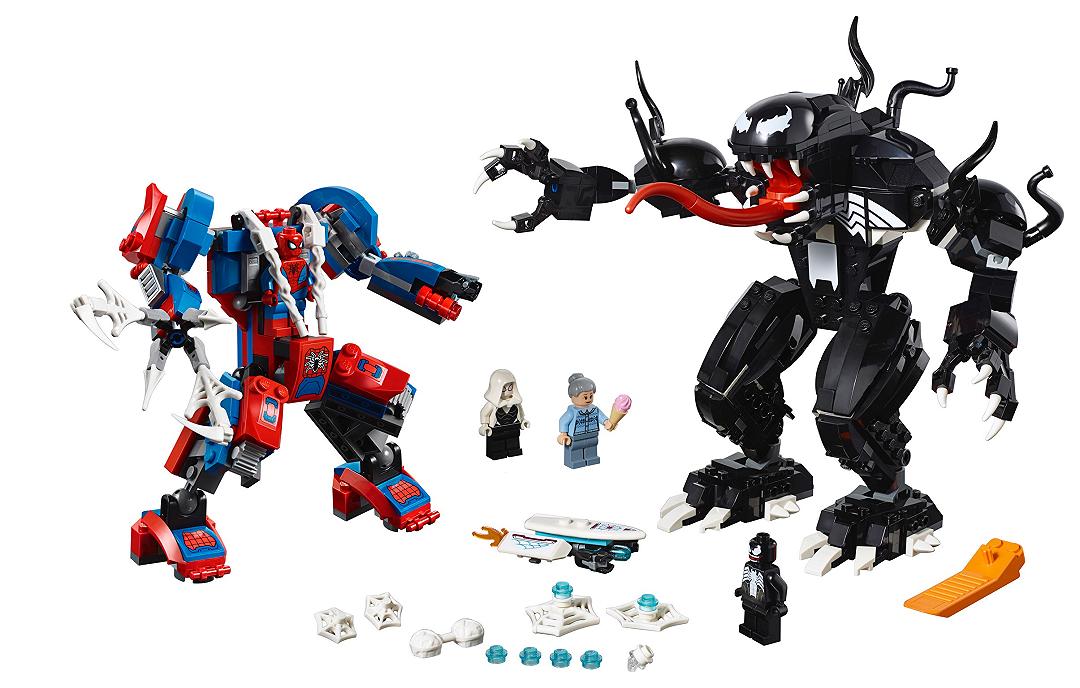 Annunciato il set LEGO Super Heroes 76115 Spider-Man Mech Vs. Venom Mech