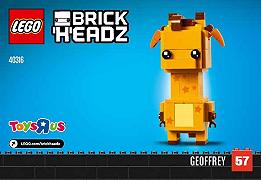 La giraffa Geoffrey Brickheadz LEGO appare in rete