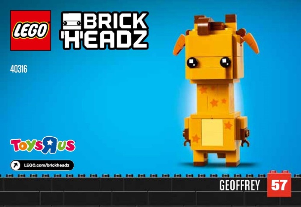 La giraffa Geoffrey Brickheadz LEGO appare in rete