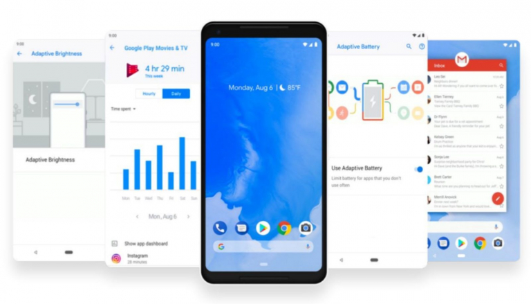 android pie ui