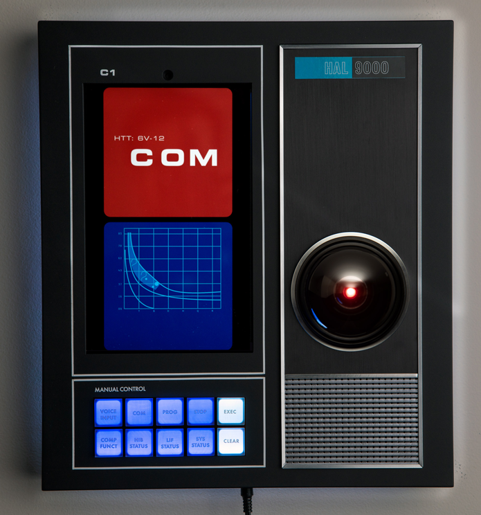 HAL9000 Prop Replica Bluetooth Speaker e Voice Interactive Command Console