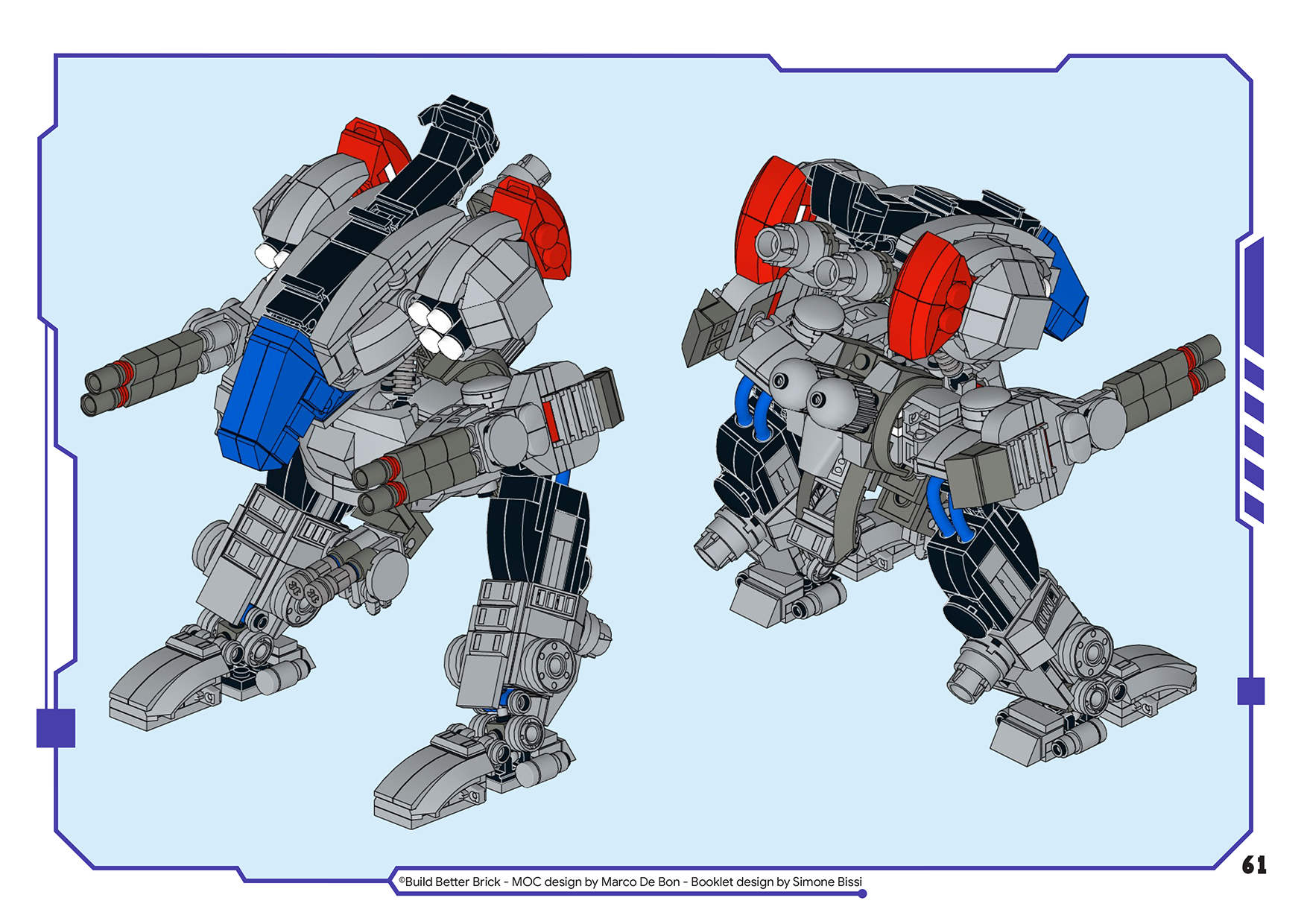 Disponibili all’acquisto le istruzioni LEGO del mecha Rex di Marco De Bon