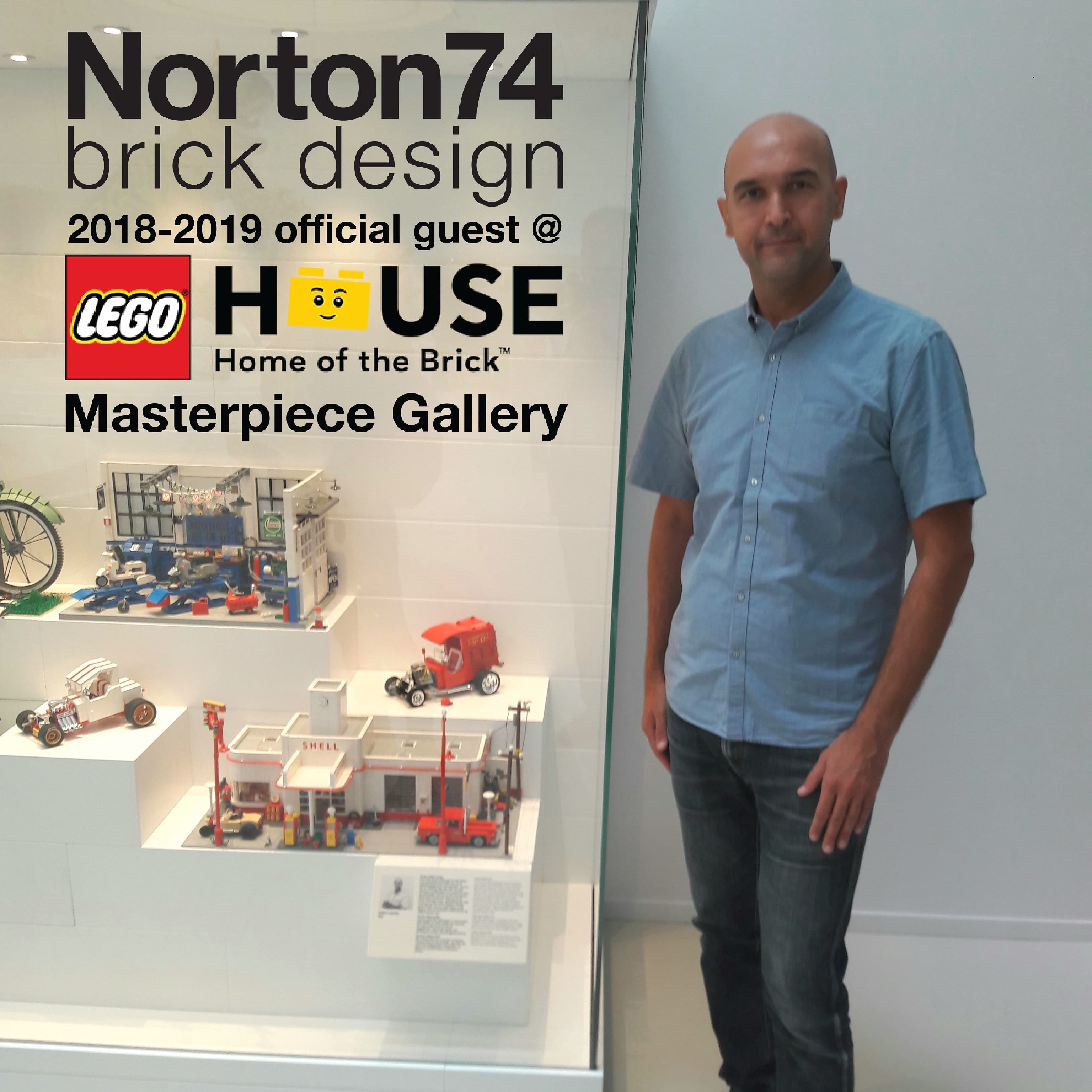 Andrea Lattanzio espone le sue opere alla LEGO House