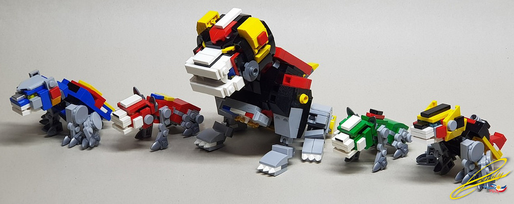 Voltron LEGO in versione super deformed dal suo stesso creatore