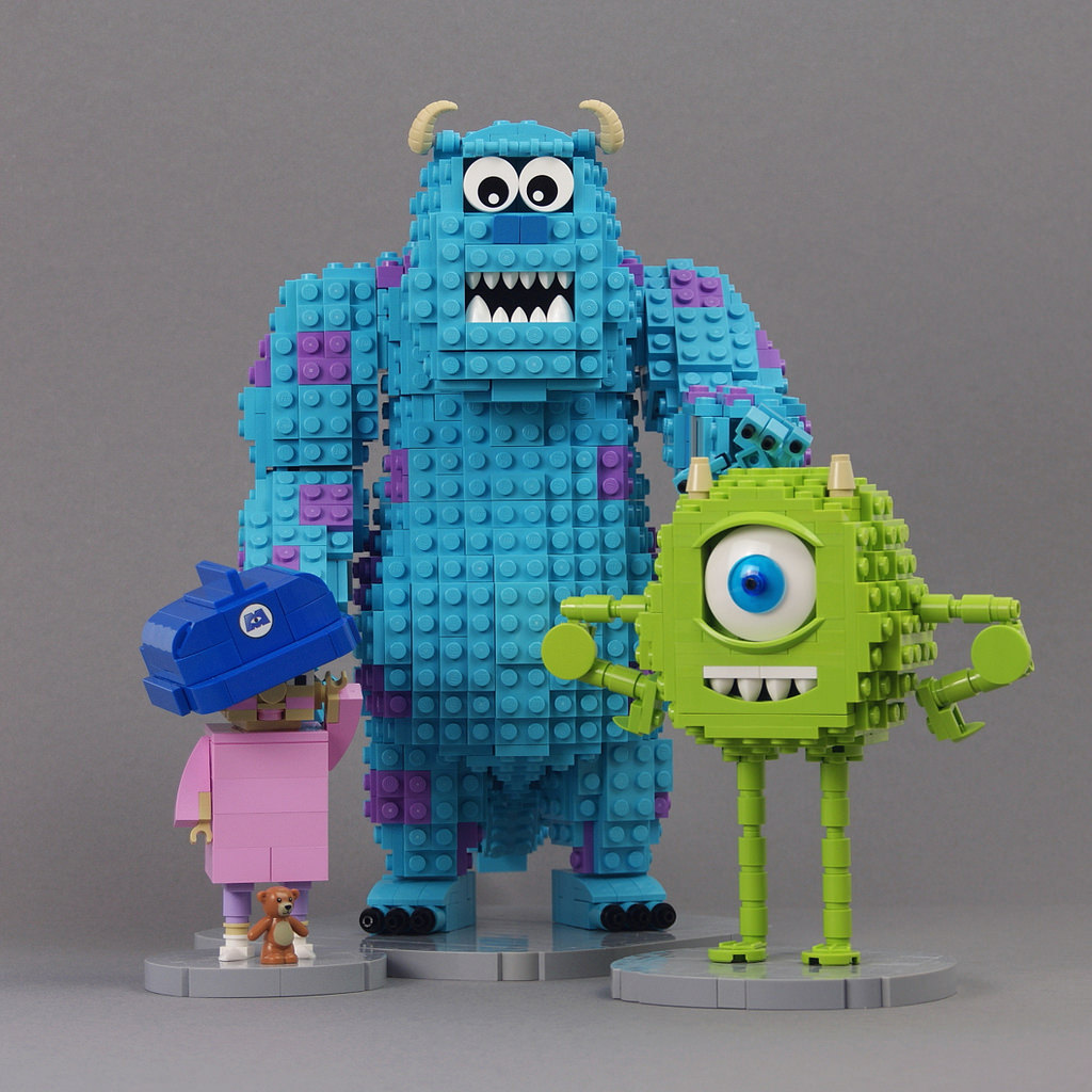 I protagonisti del film Monsters, Inc. in LEGO