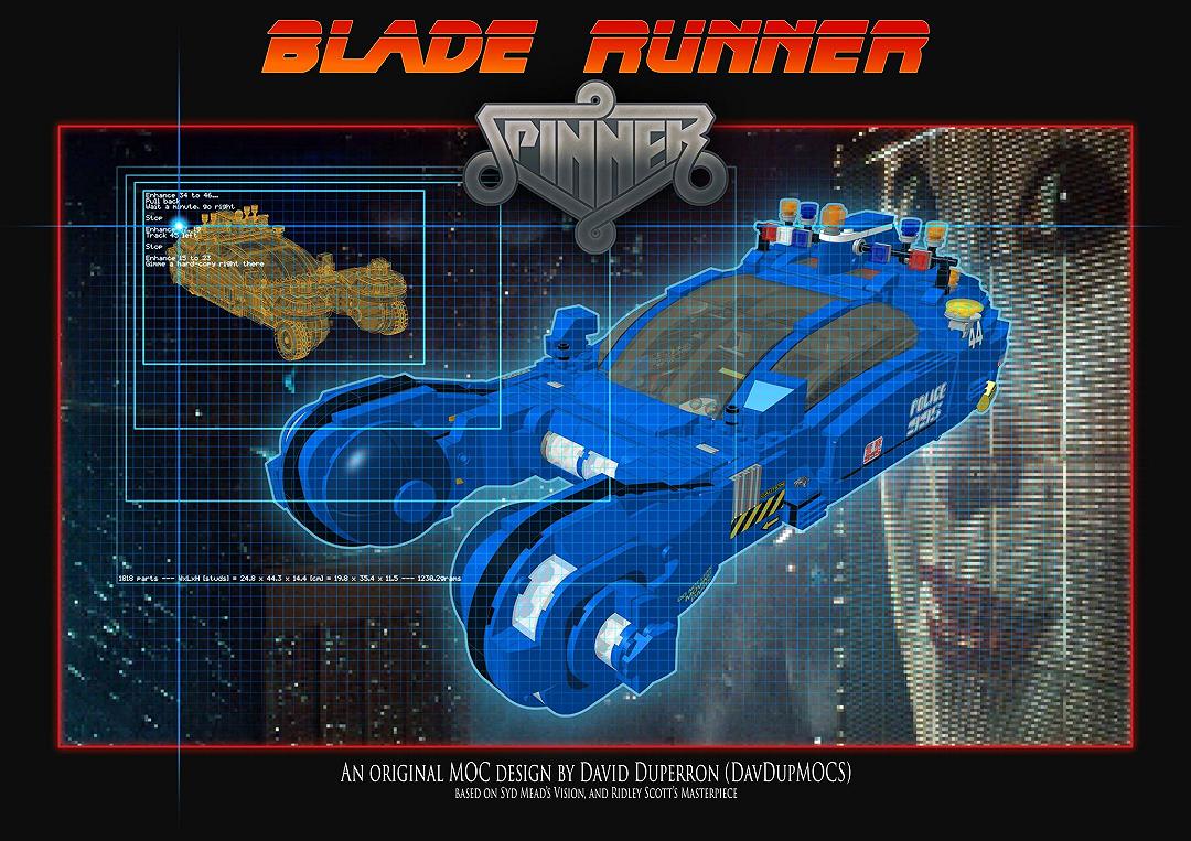 Disponibili le istruzioni dello spinner LEGO di Blade Runner di David