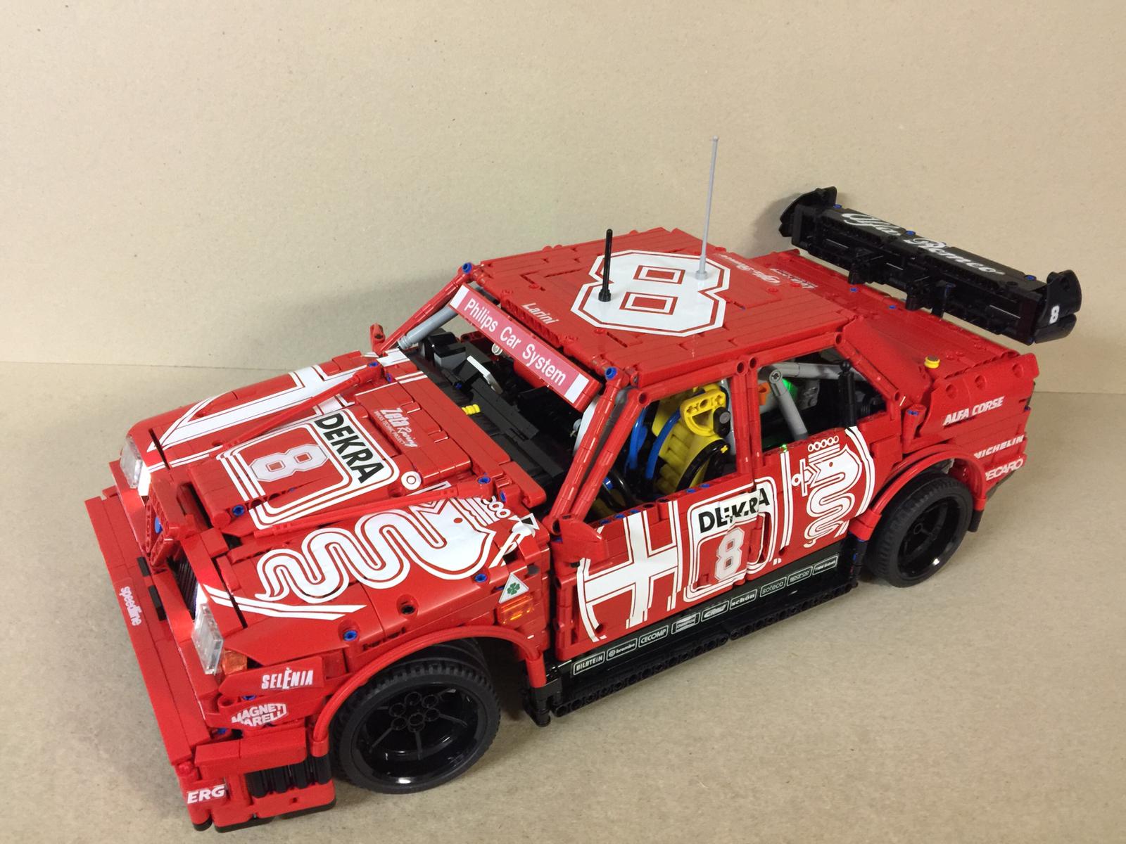 L’Alfa Romeo 155 di Nicola Larini in versione LEGO Technic