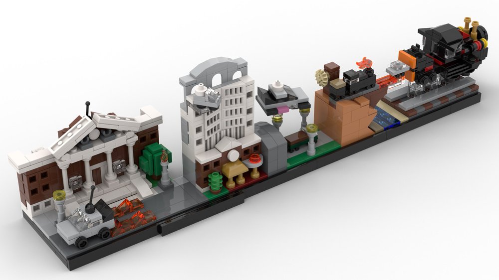 Gli skyline LEGO di Matteo Mobili