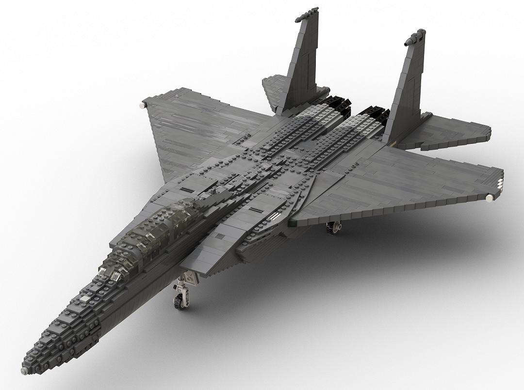 Il McDonnell Douglas F15 Eagle riprodotto in LEGO