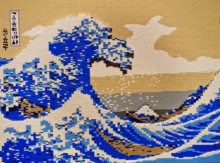 La grande onda di Kanagawa in 50.000 mattoncini Lego - YOUparti