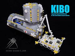 Il modulo Kibo presente sulla ISS ricreato in LEGO