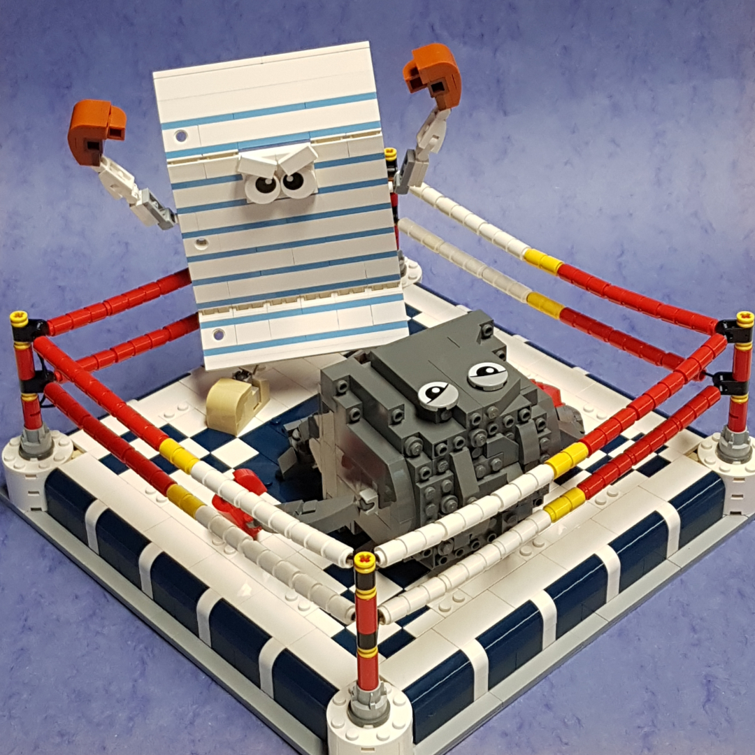La morra cinese riprodotta in LEGO con un pizzico di fantasia in più