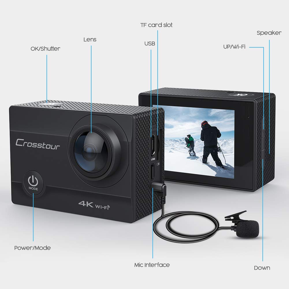 Crosstour Action Cam CT8500 in offerta con codice coupon su Amazon