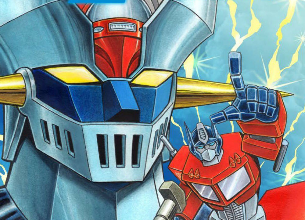 Mazinger Z vs. Transformers, le cover del manga crossover