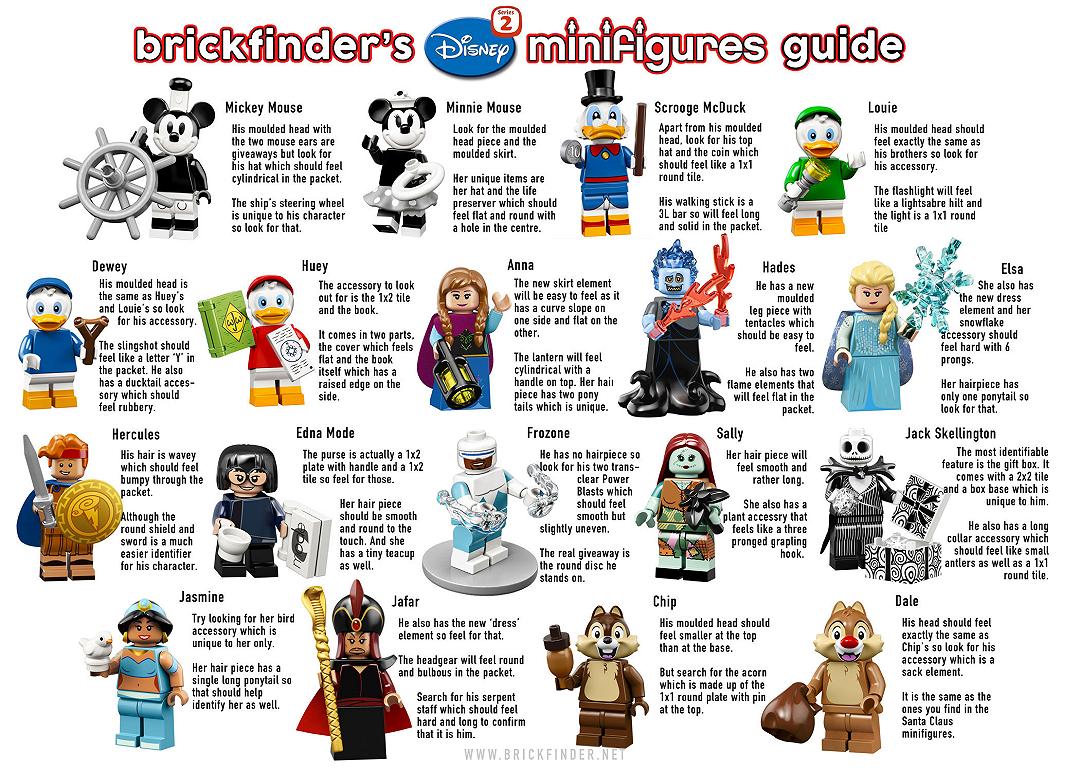 Guida “tattile” per la nuova serie LEGO Disney Minifigure Collectible