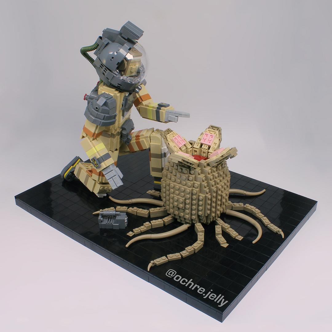 L’opera LEGO di Ochre Jelly per festeggiare i 40 anni di Alien