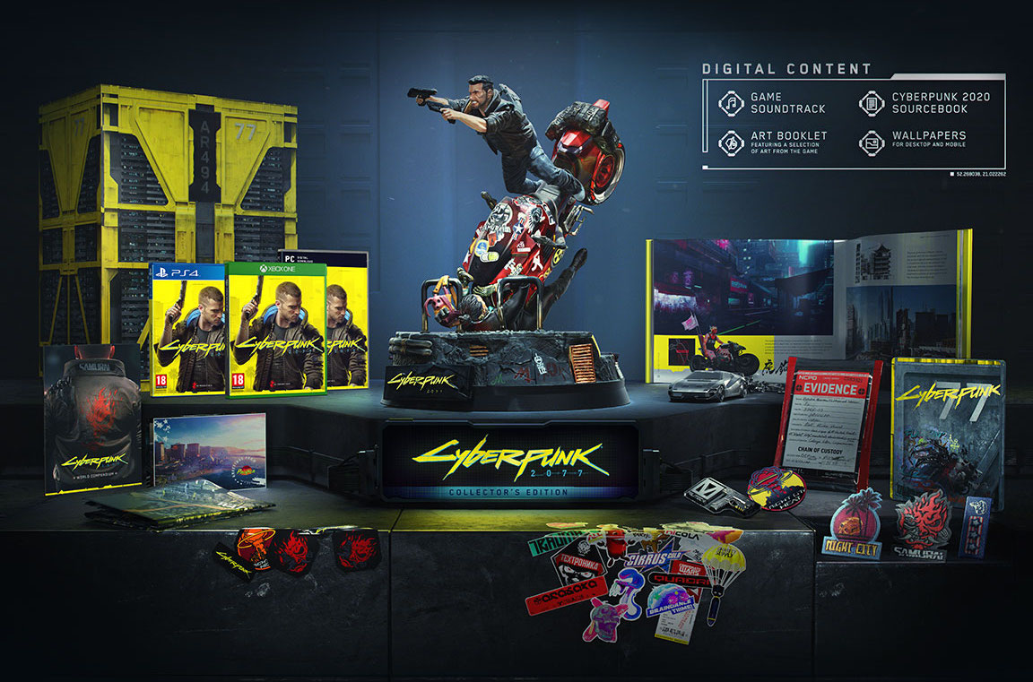 La Collector Edition di Cyberpunk 2077 è già preordinabile ed è bellissima