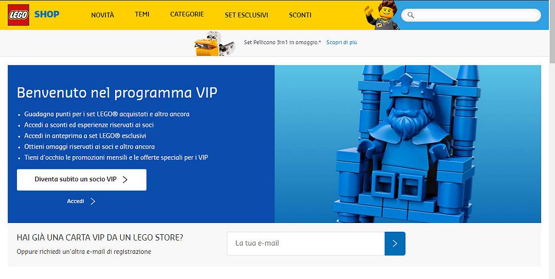 Parte oggi il nuovo programma LEGO VIP [AGGIORNATO]