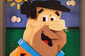 Il ritratto LEGO di Fred Flintstone