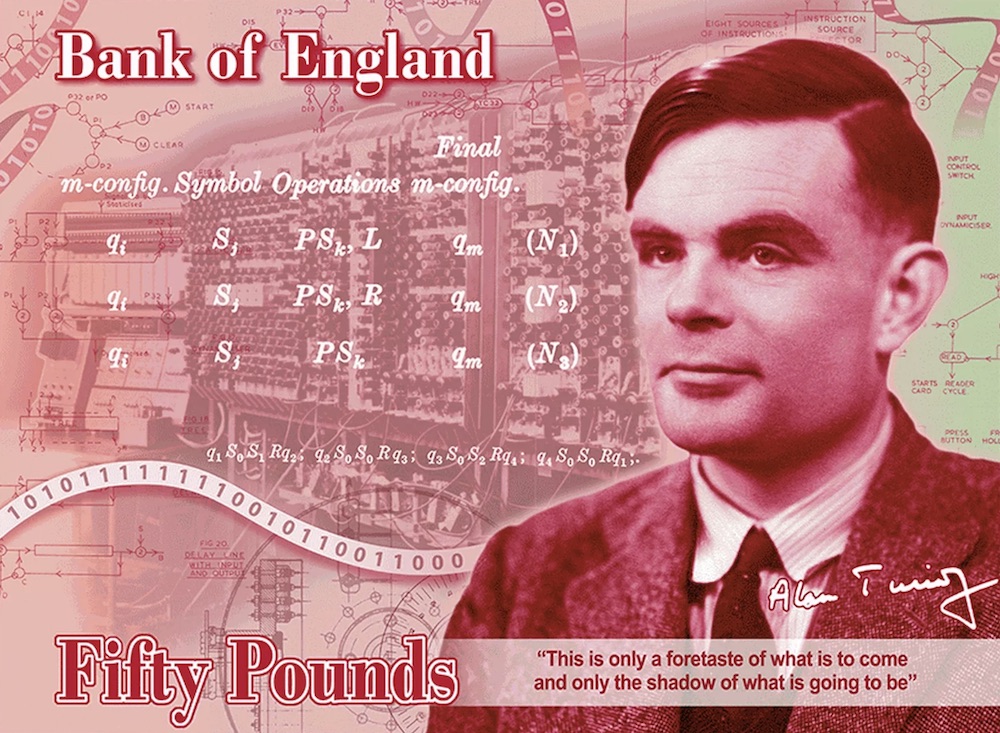 Alan Turing verrà celebrato sulla nuova banconota da 50 sterline