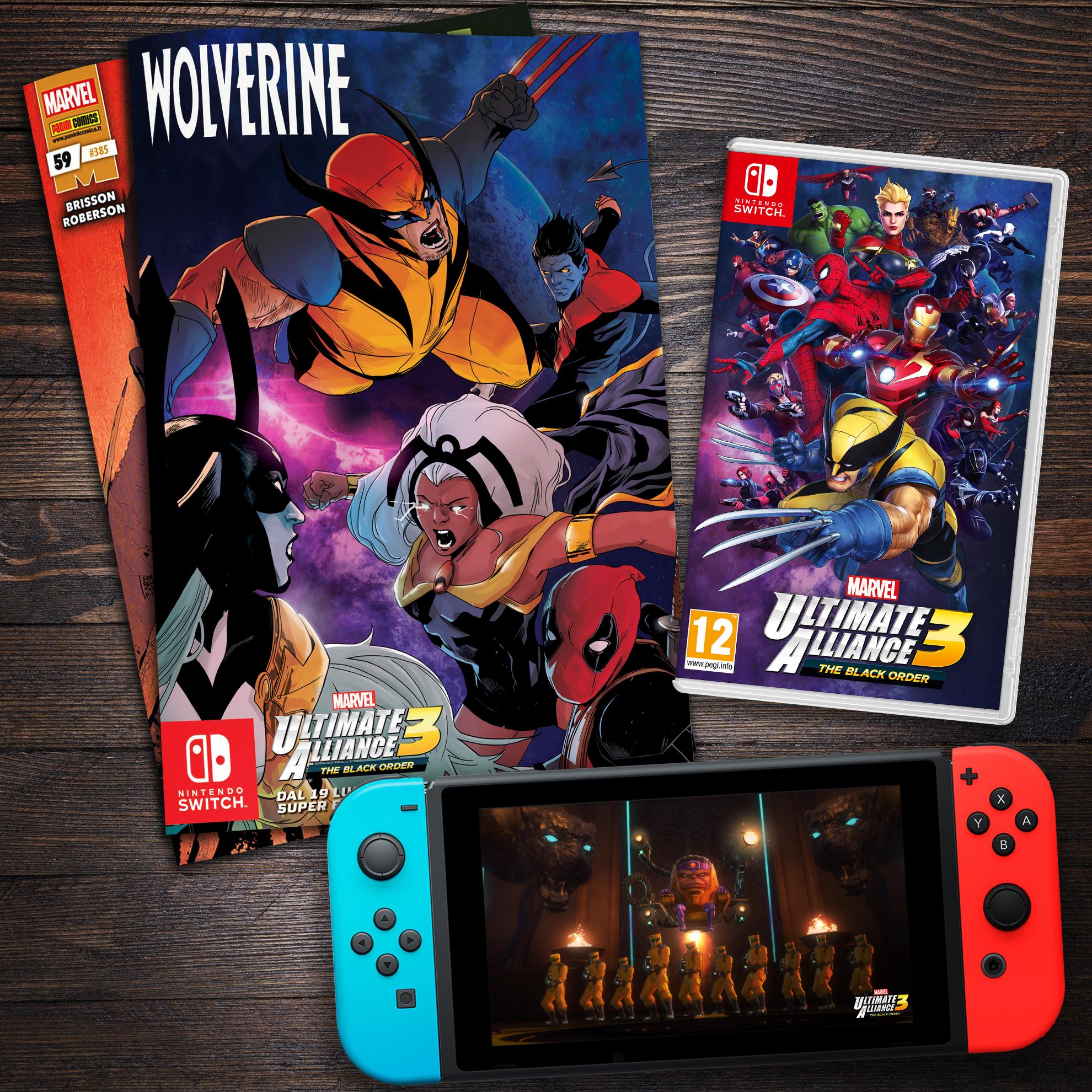 Marvel Ultimate Alliance 3: The Black Order – Da Nintendo e Panini ecco una cover variant di Wolverine 59 per celebrarne l’uscita