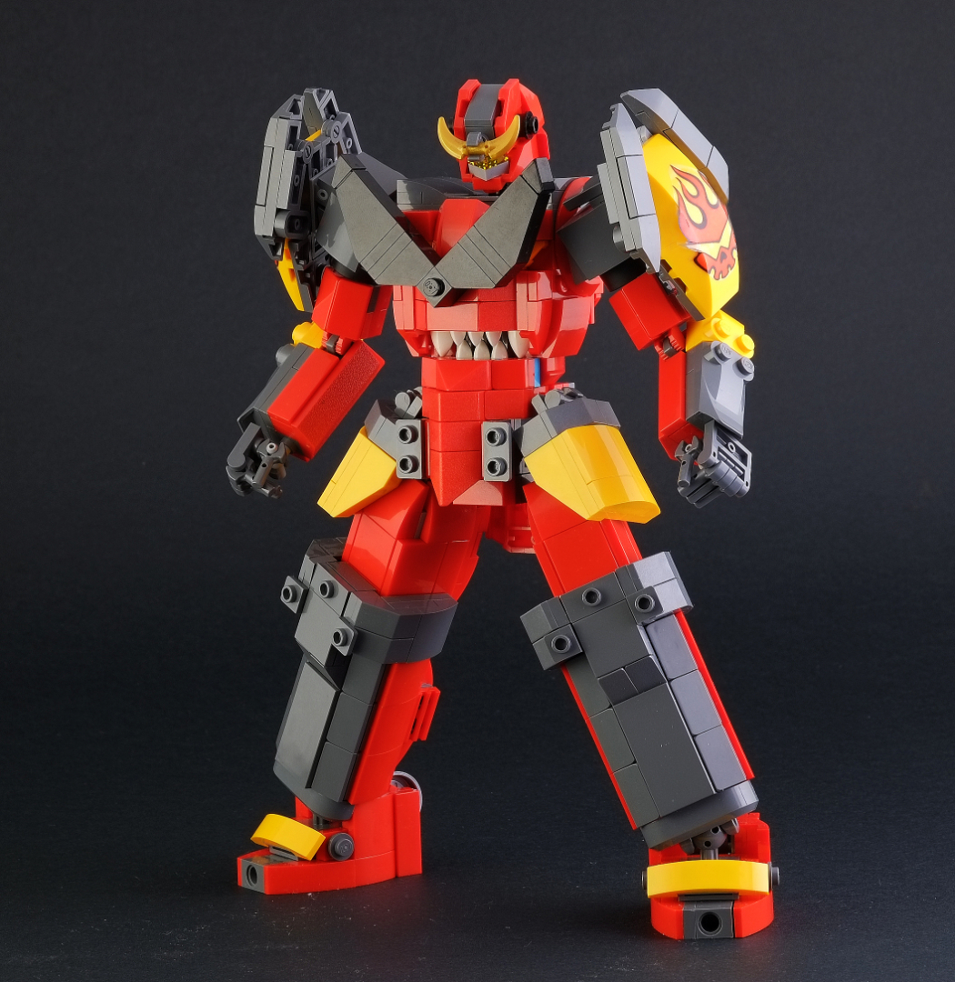 Il mecha dell’anime Gurren Lagann riprodotto in LEGO