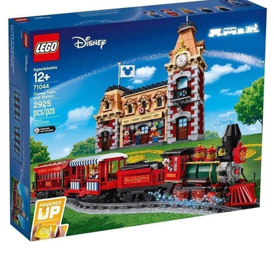 Prima immagine della scatola del treno LEGO Disney 71044