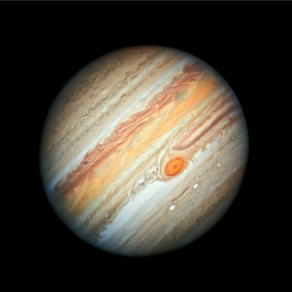 Giove immortalato dal telescopio spaziale Hubble