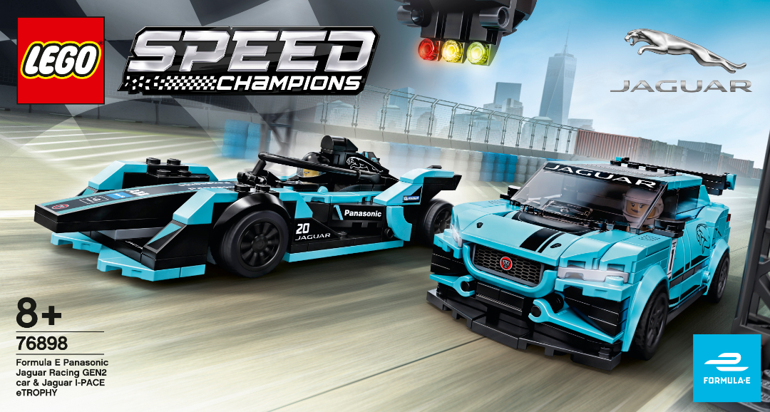 LEGO presenta il set 76898 Formula E Panasonic Jaguar Racing GEN2 car & Jaguar I-PACE eTROPHY