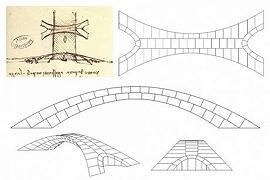 Il ponte ideato da Leonardo da Vinci realizzato in scala per testare la sua stabilità