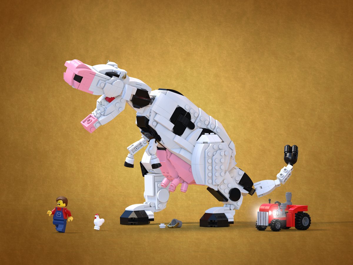 Il Tyrannocow LEGO di Miguel su LEGO Ideas come progetto vero e proprio