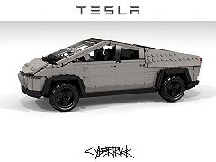 Il nuovo SUV Tesla Cybertruck in versione LEGO